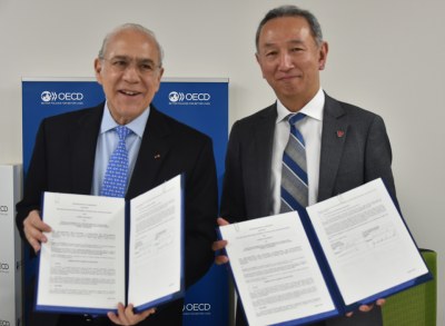 OECD本部とインターンシップに係る協定を締結しました