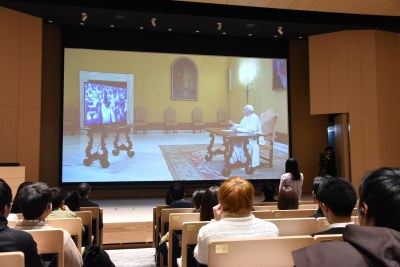 Special Event “Let’s Speak to the Pope Francis”, an opportunity for  students to have video conference with the Pope to ask questions face to  face